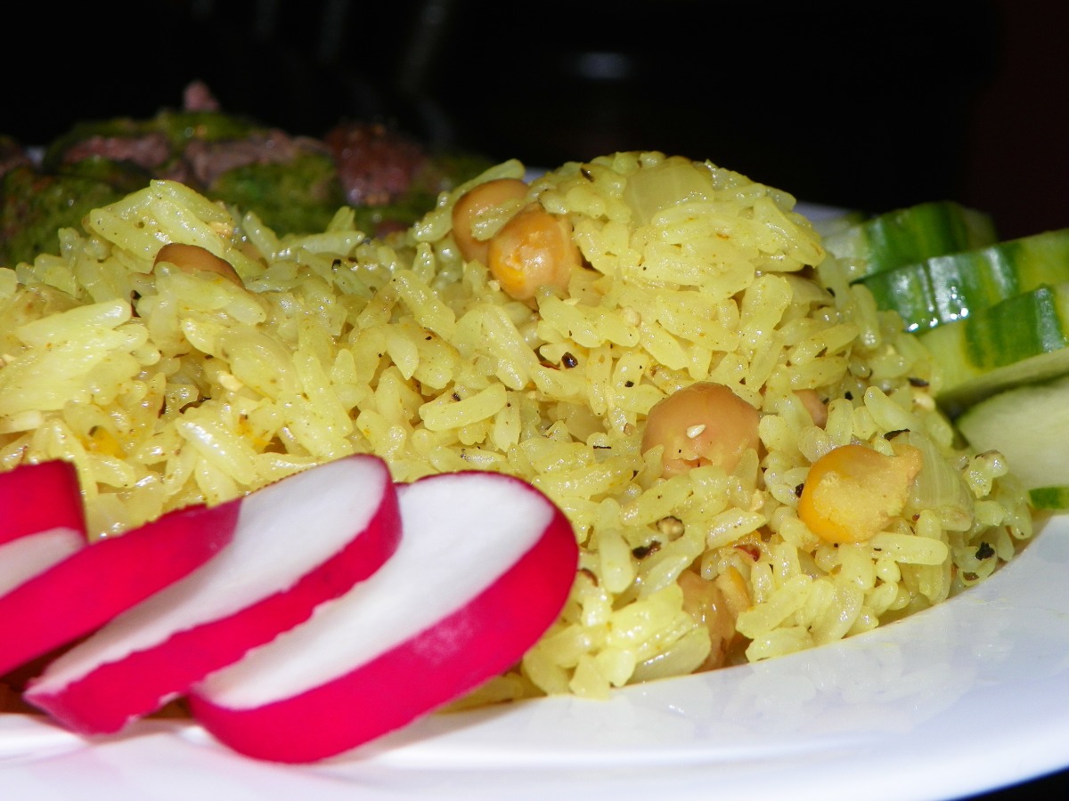 Spicy Chick-Peas and Rice