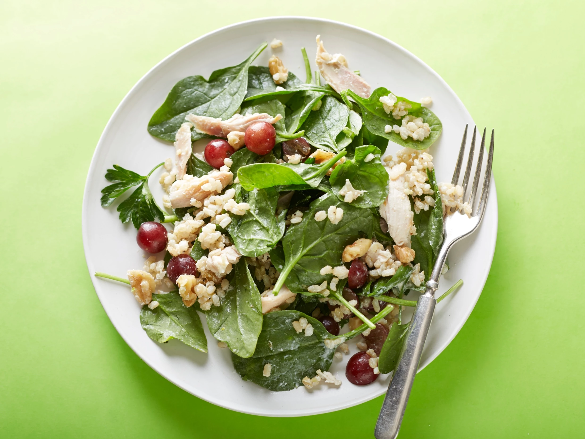 15-Minute Chicken, Rice and Grape Salad