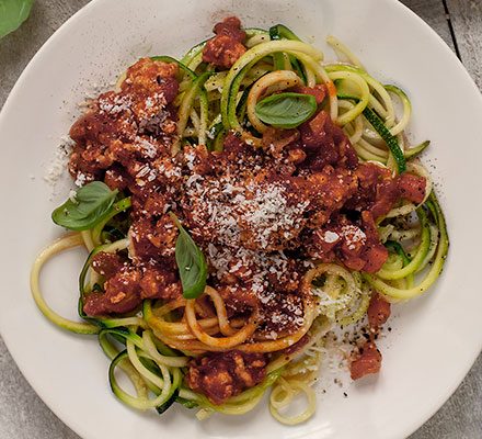 Courgetti Bolognese
