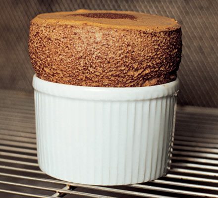 Hot chocolate soufflé