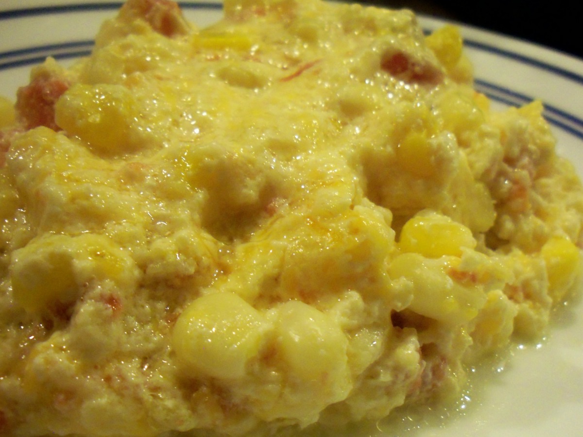 Cheesy Rotel Corn Casserole