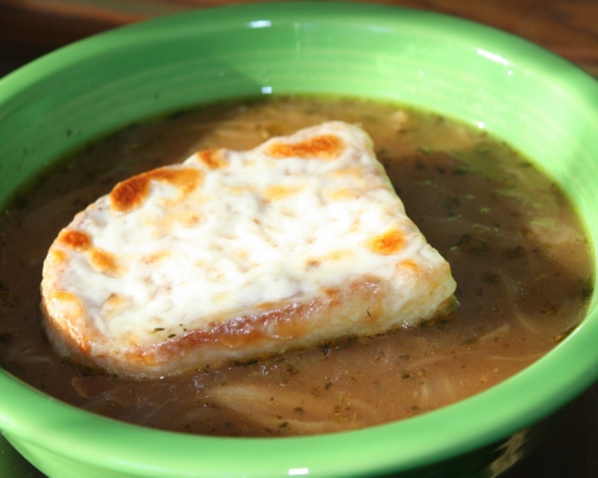 Three Onion Soup Gratinee