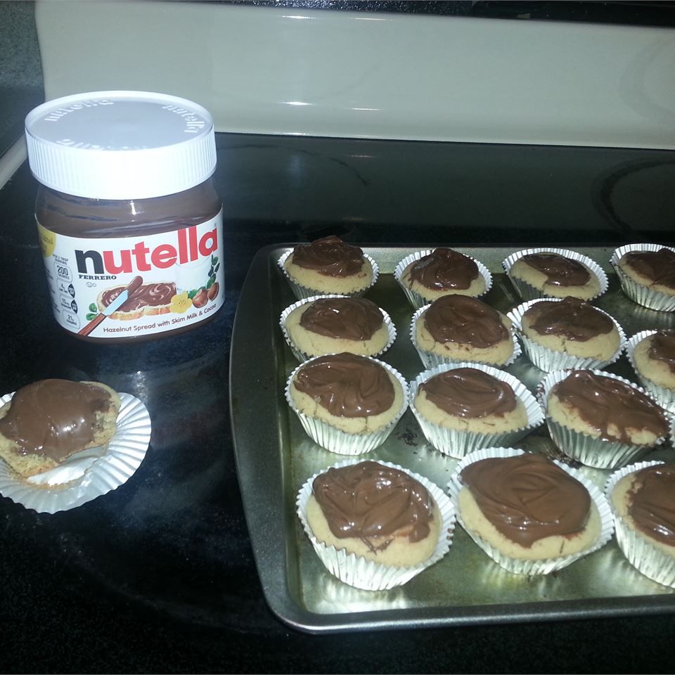 Mini Nutella Cookie Cups