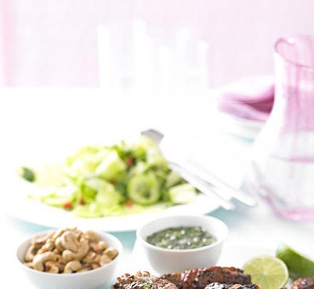 Mint, lime & cucumber salad