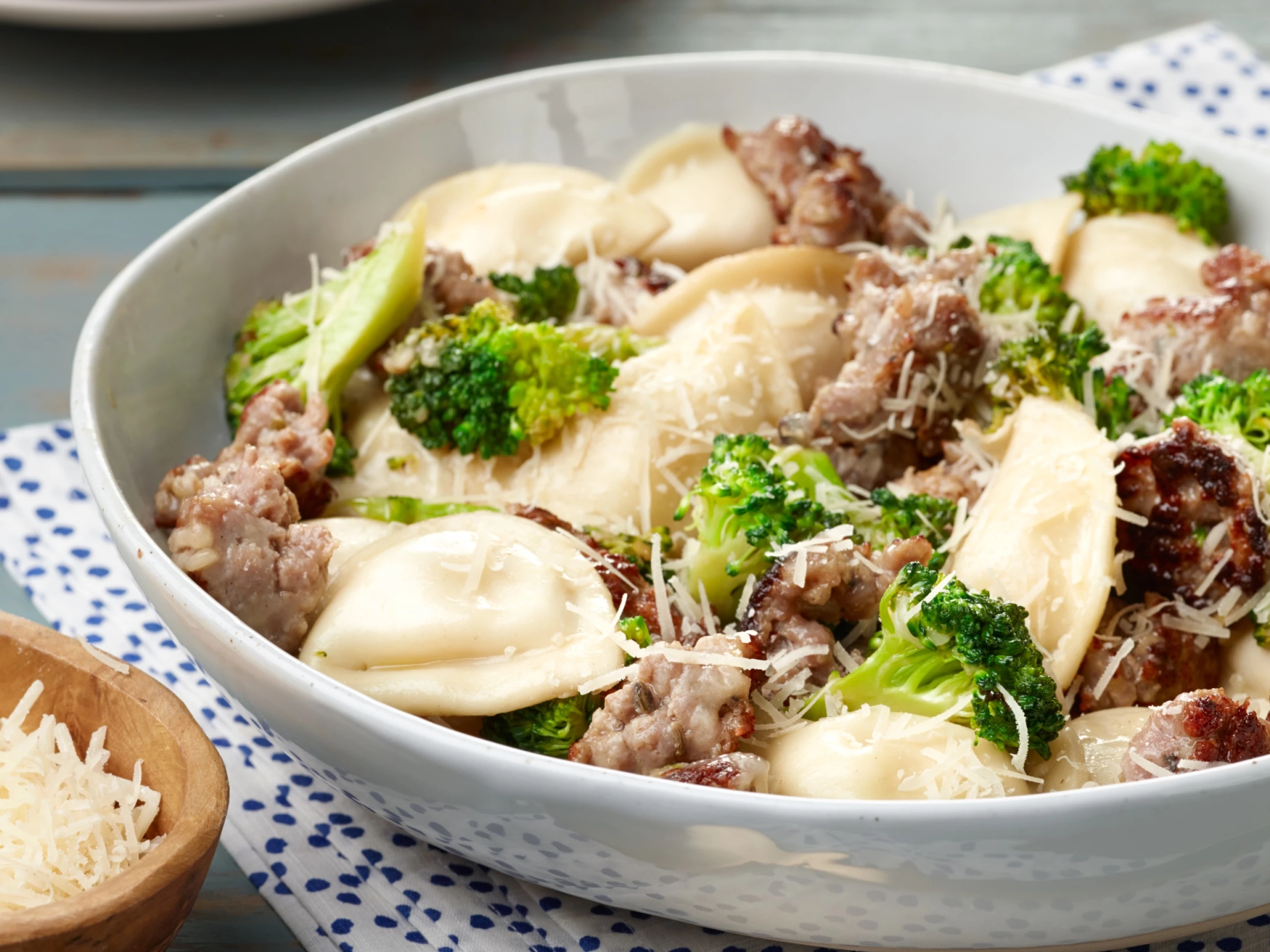 20-Minute Crispy Pierogies with Broccoli and Sausage