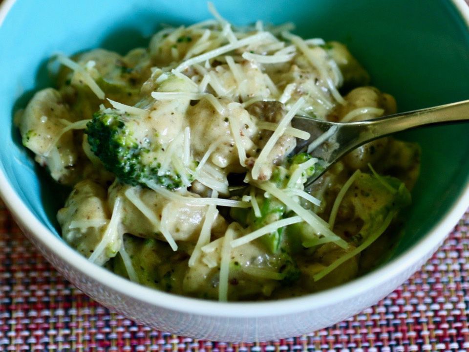 Sausage-Broccoli Gnocchi Alfredo