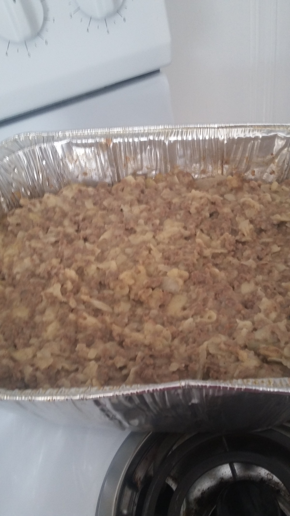 Ground Beef,  Noodle, Cream of Chicken Soup Casserole