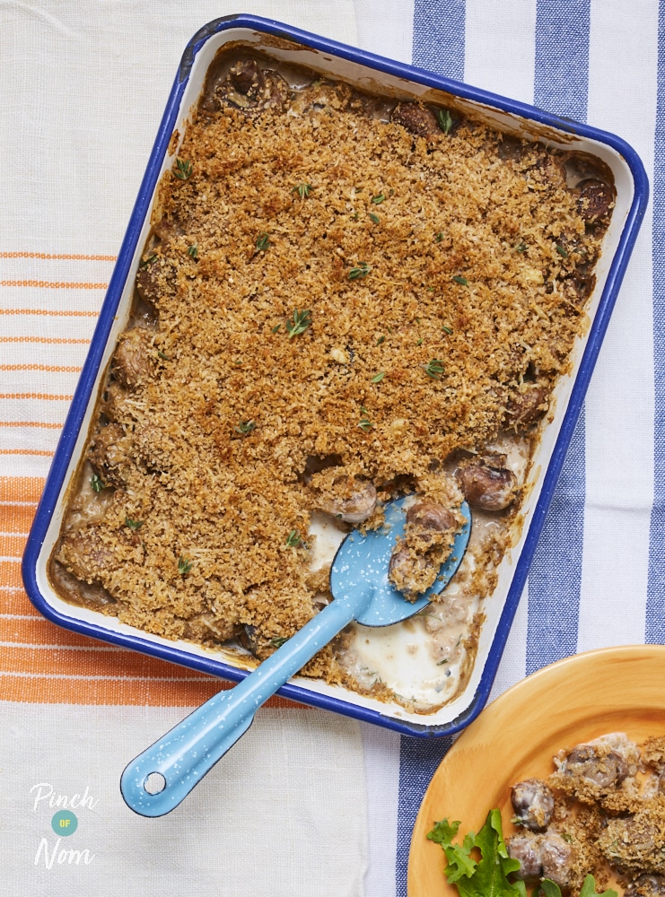 Cheesy Mushroom Bake