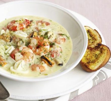 Creamy seafood stew