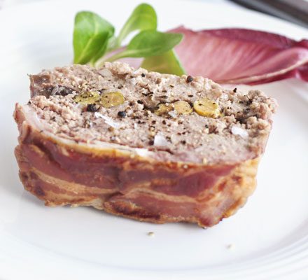 Duck & pork terrine with cranberries & pistachios