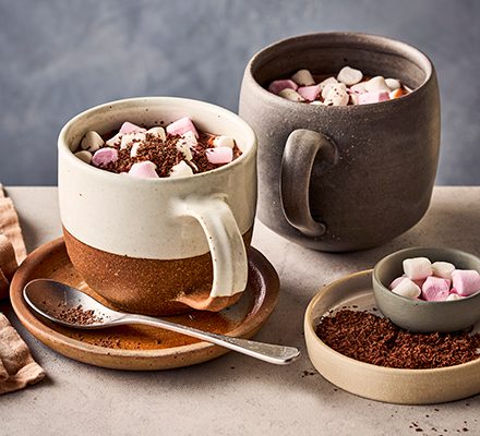 Luxury chocolate with marshmallows