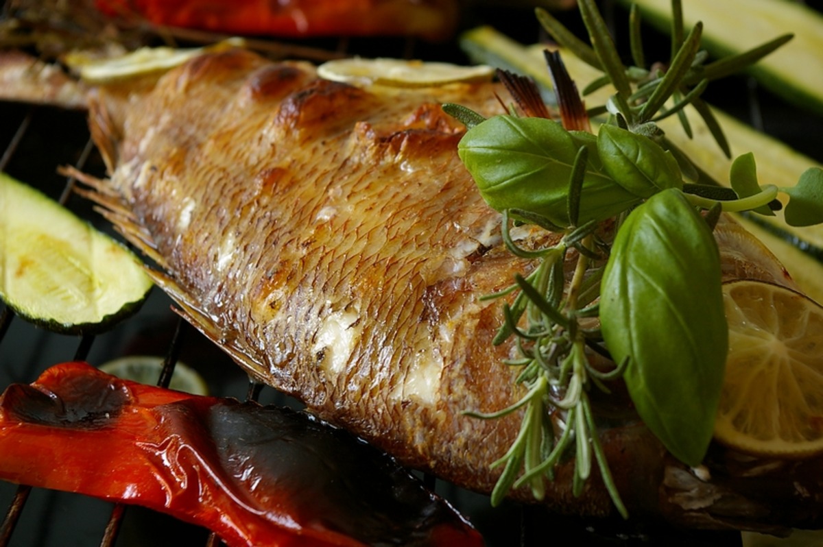 Garlic and Rosemary Grilled Snapper