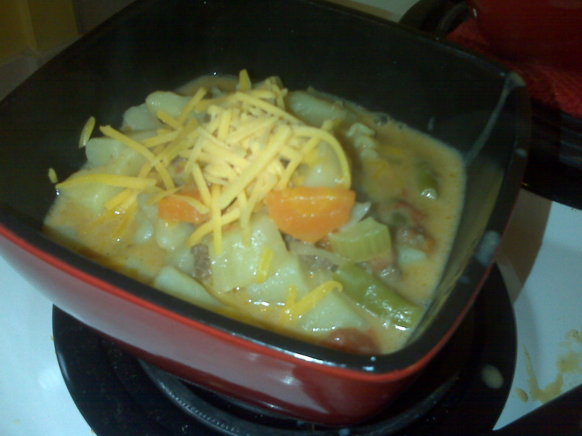 Easy Cheesy Hamburger Soup