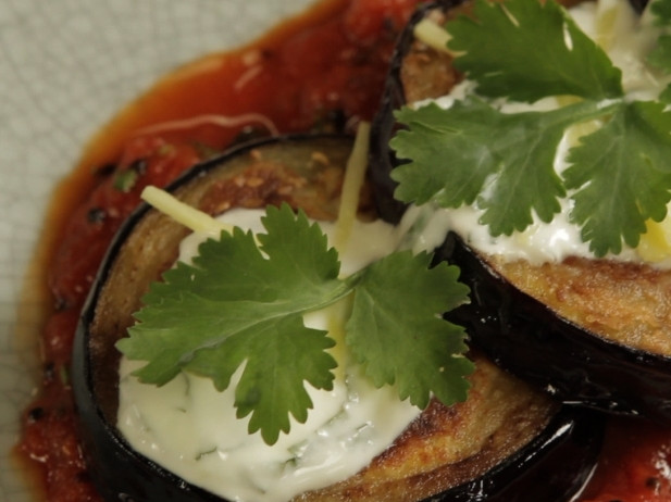 Spiced Stuffed Aubergines