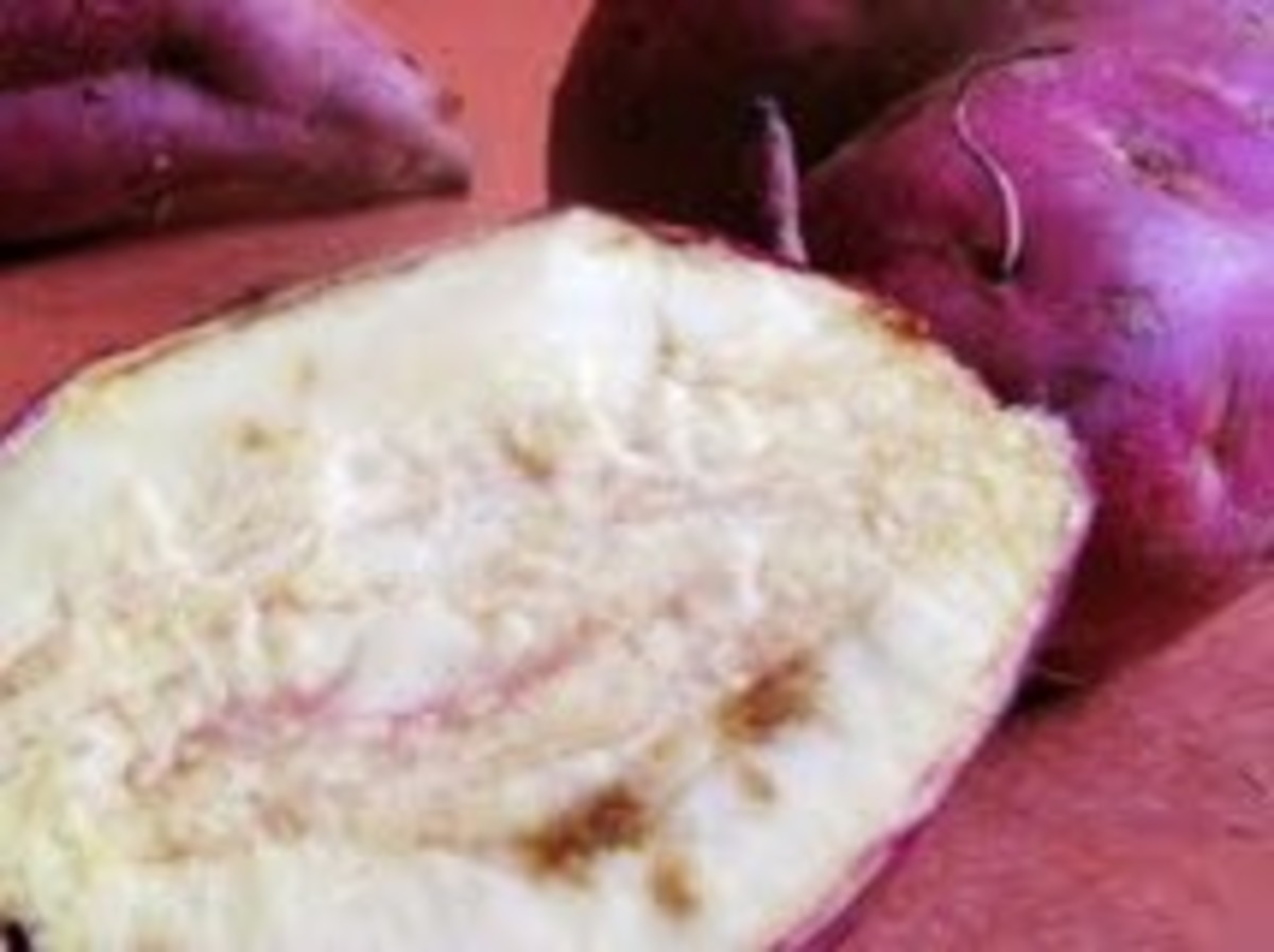 2 Way Baked Kumara (White Flesh Sweet Potato)