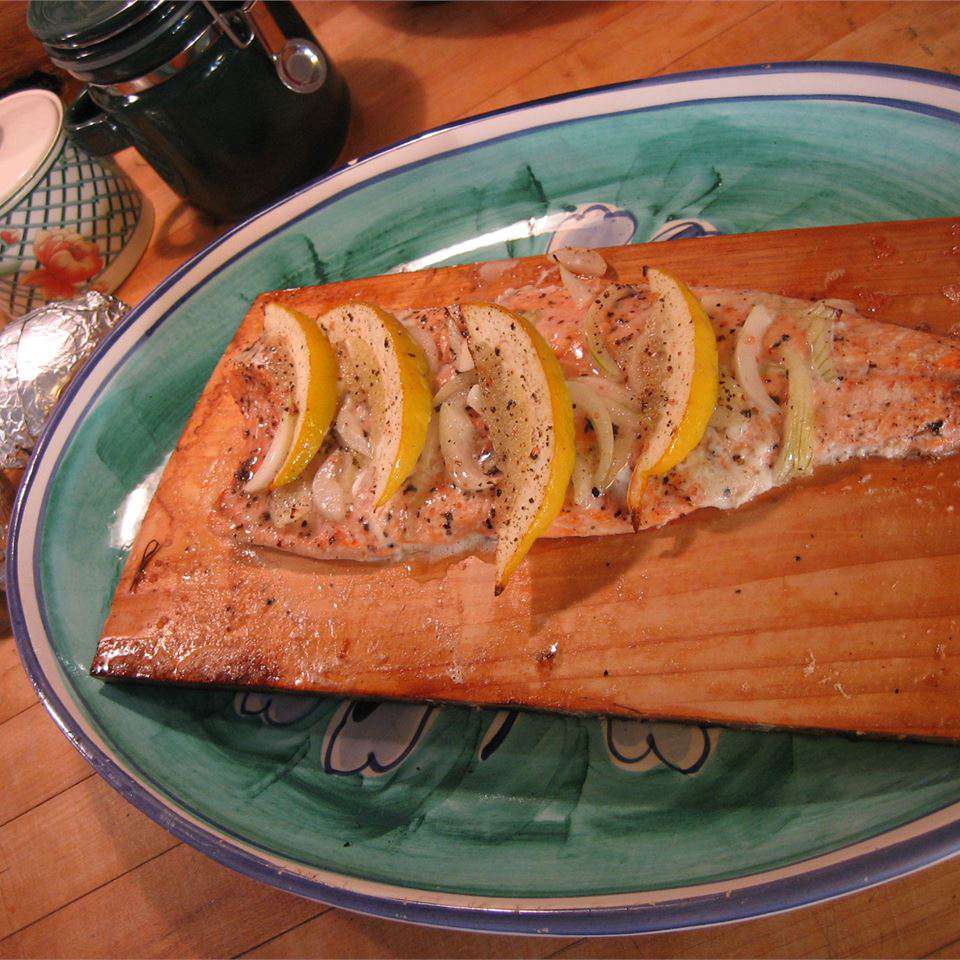 Canadian Cedar-Planked Salmon