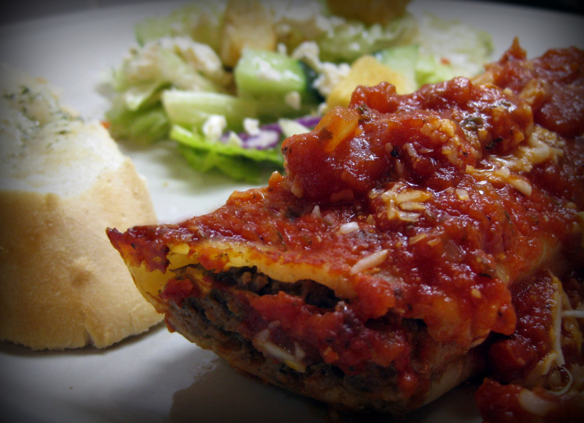 Meaty Stuffed Manicotti