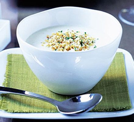 Cauliflower Polonaise soup