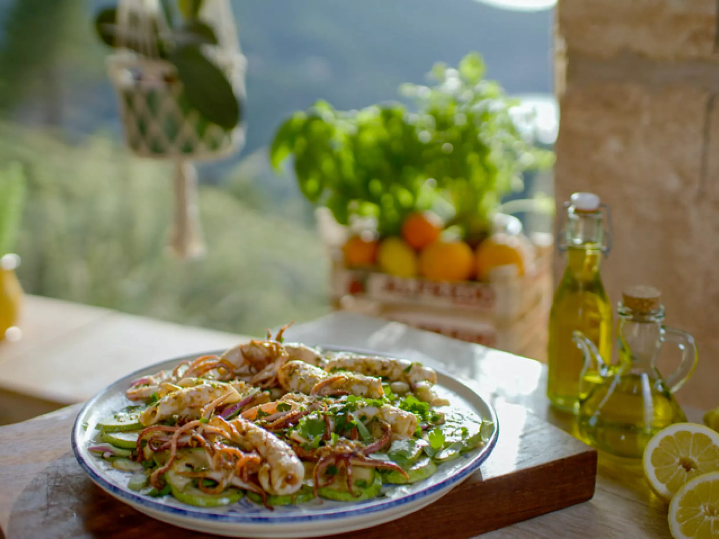 Marcus Wareing's Chargrilled Squid with Dressing