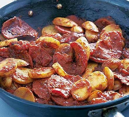 Easy patatas bravas
