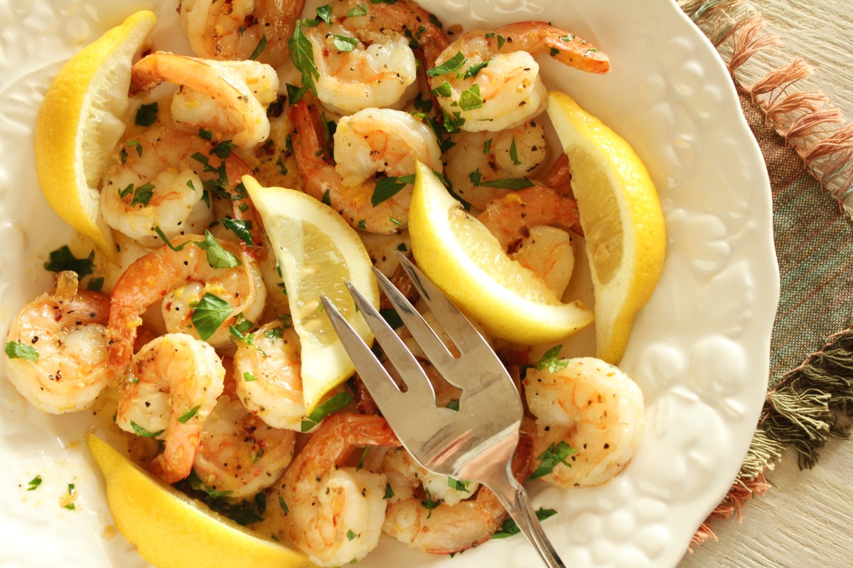 4 Minute Spicy Garlic Shrimp