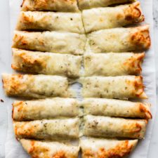 Cheesy Breadsticks from Pizza Dough