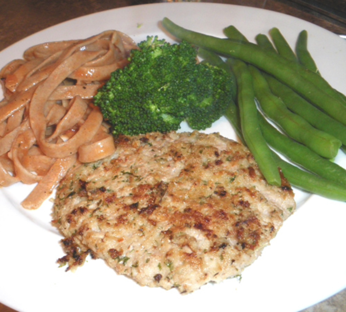 Veal Schnitzel With Herb and Cheese Crust