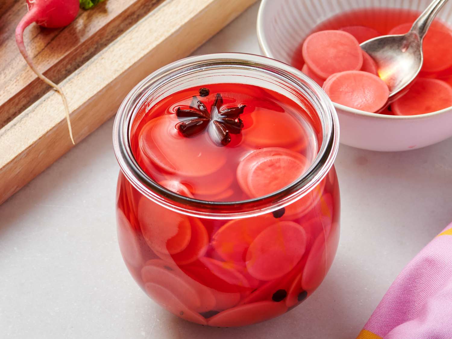 Quick Pickled Radishes