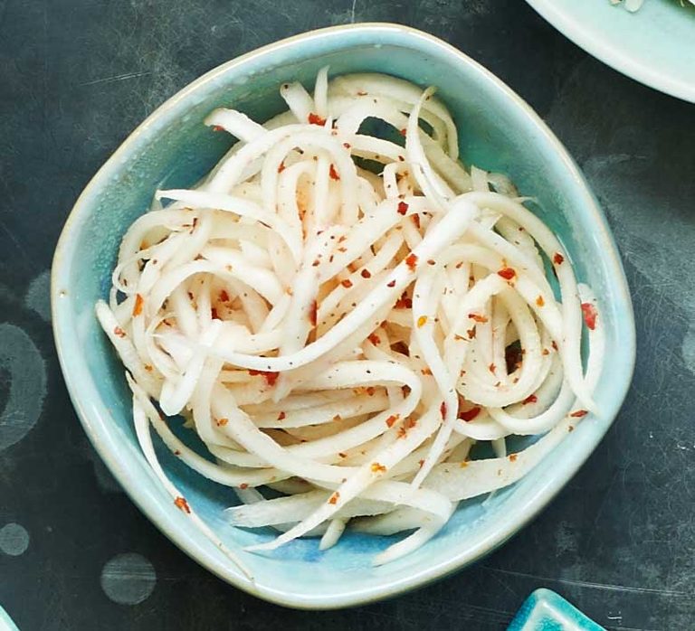 Quick spicy mooli pickle
