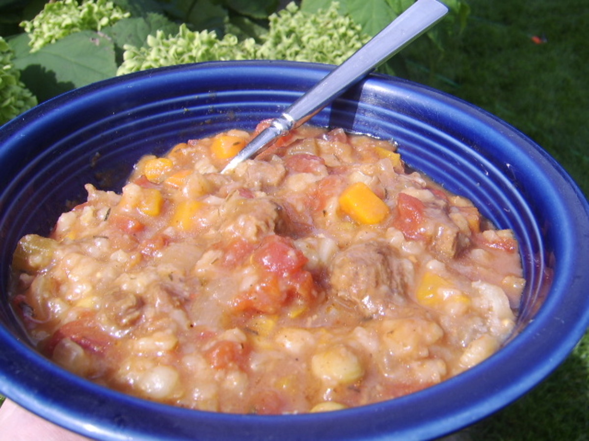 Vegetable-Beef Barley Soup (Crock Pot)