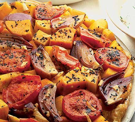 Spiced Squash and Sweet Potato Tarte Tatin