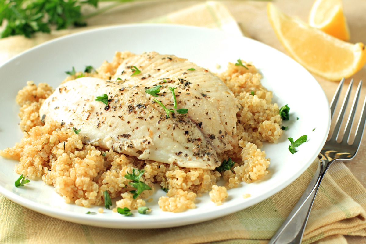 Mildly Lemony Tilapia