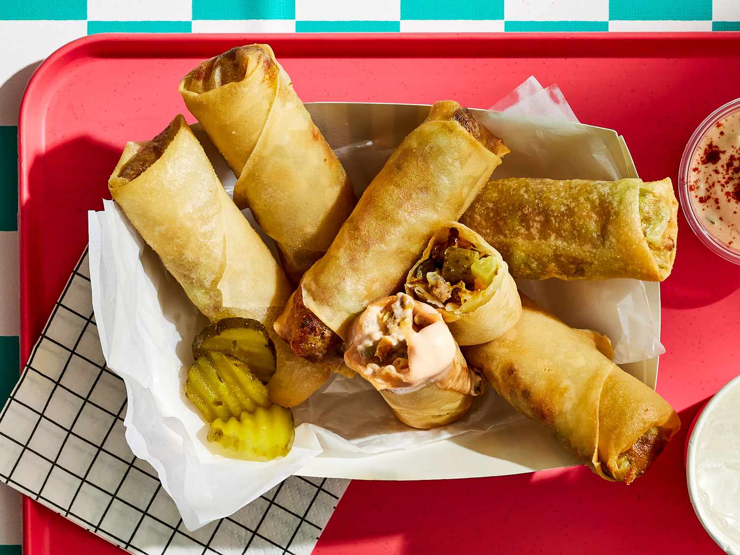 Cheeseburger Egg Rolls