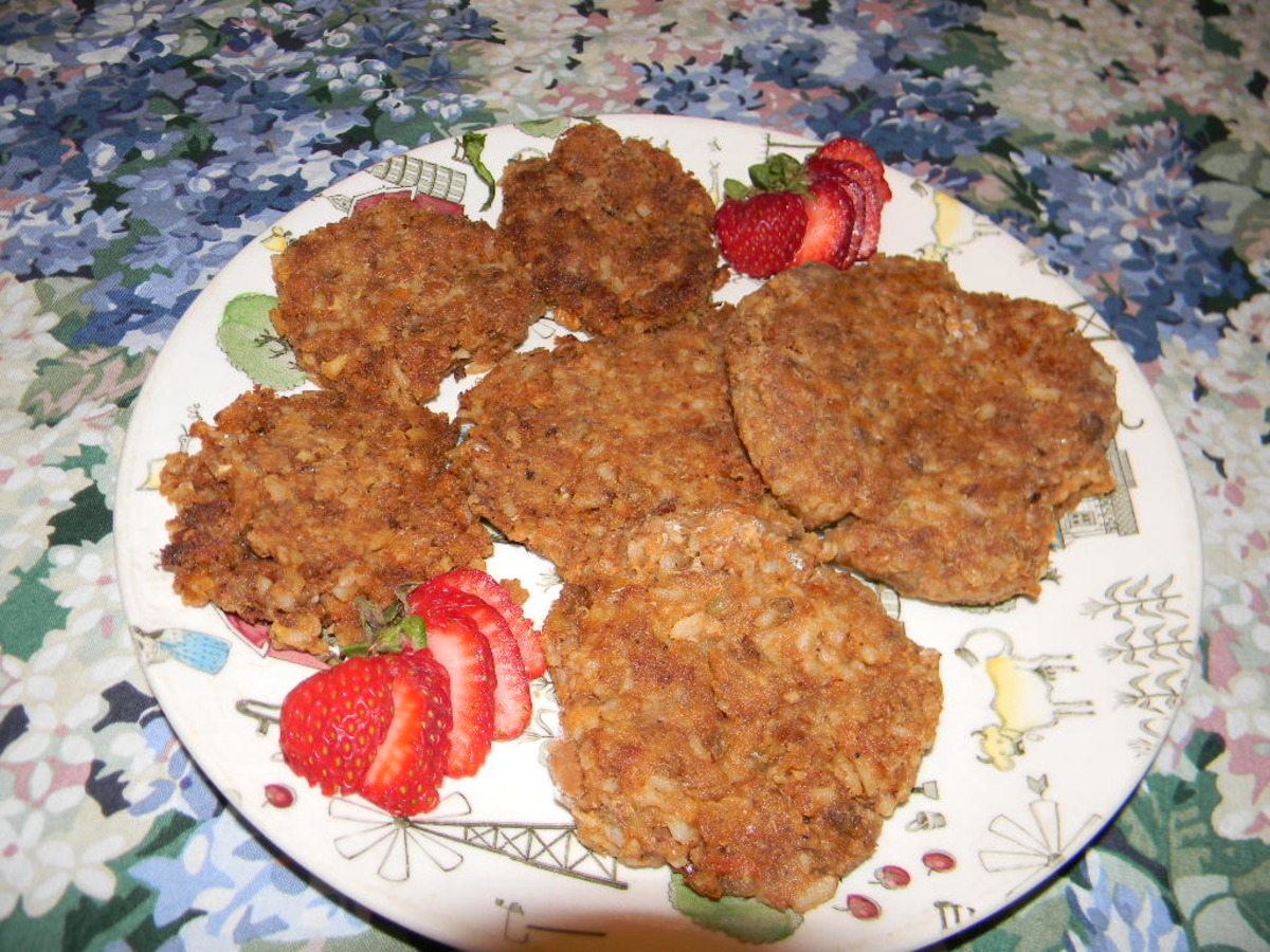 Brown Rice and Lentil Burgers