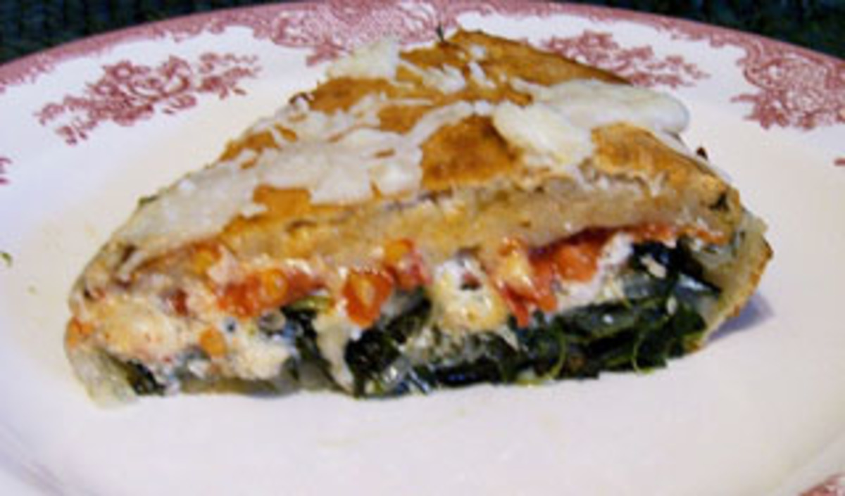 Deep-dish Veggie Pizza