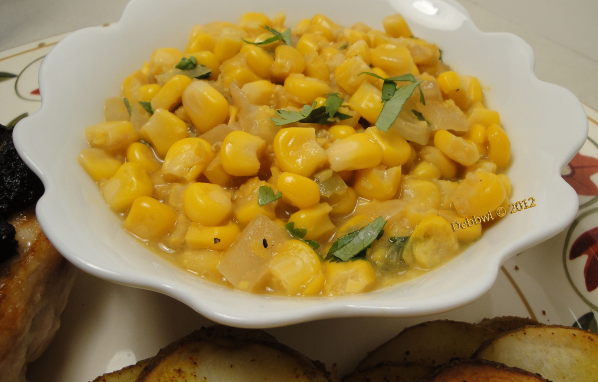 Spicy "Creamed" Corn (Dairy-Free)