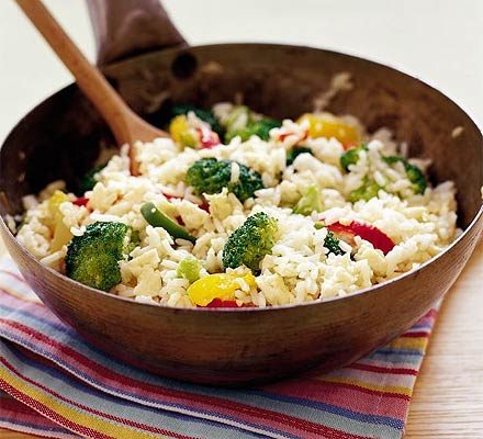 Vegetarian egg-fried rice
