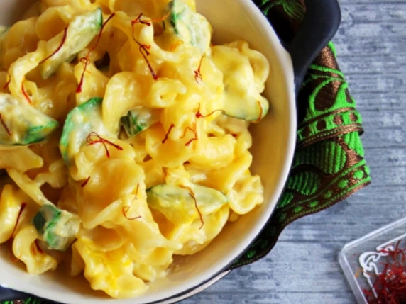 15-Minute Saffron and Courgette Pasta