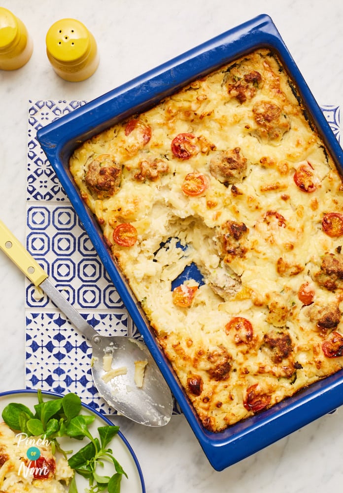 Cheesy Mac and Meatballs