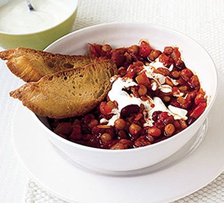 Mixed bean goulash