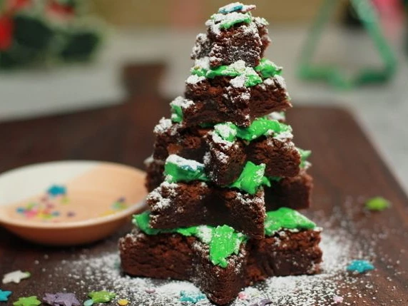 3D Brownie Christmas Tree