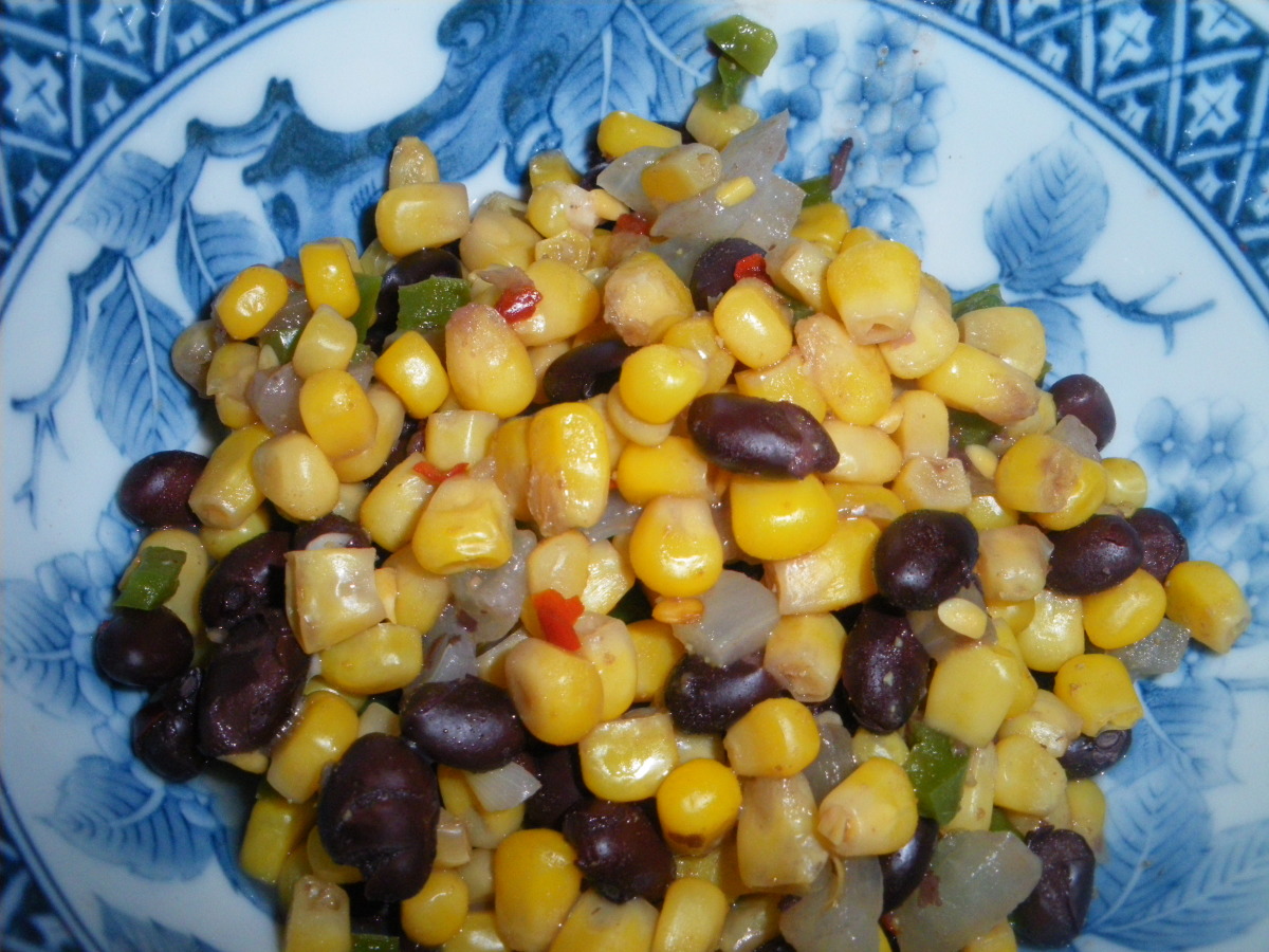 Spicy Corn and Black Beans