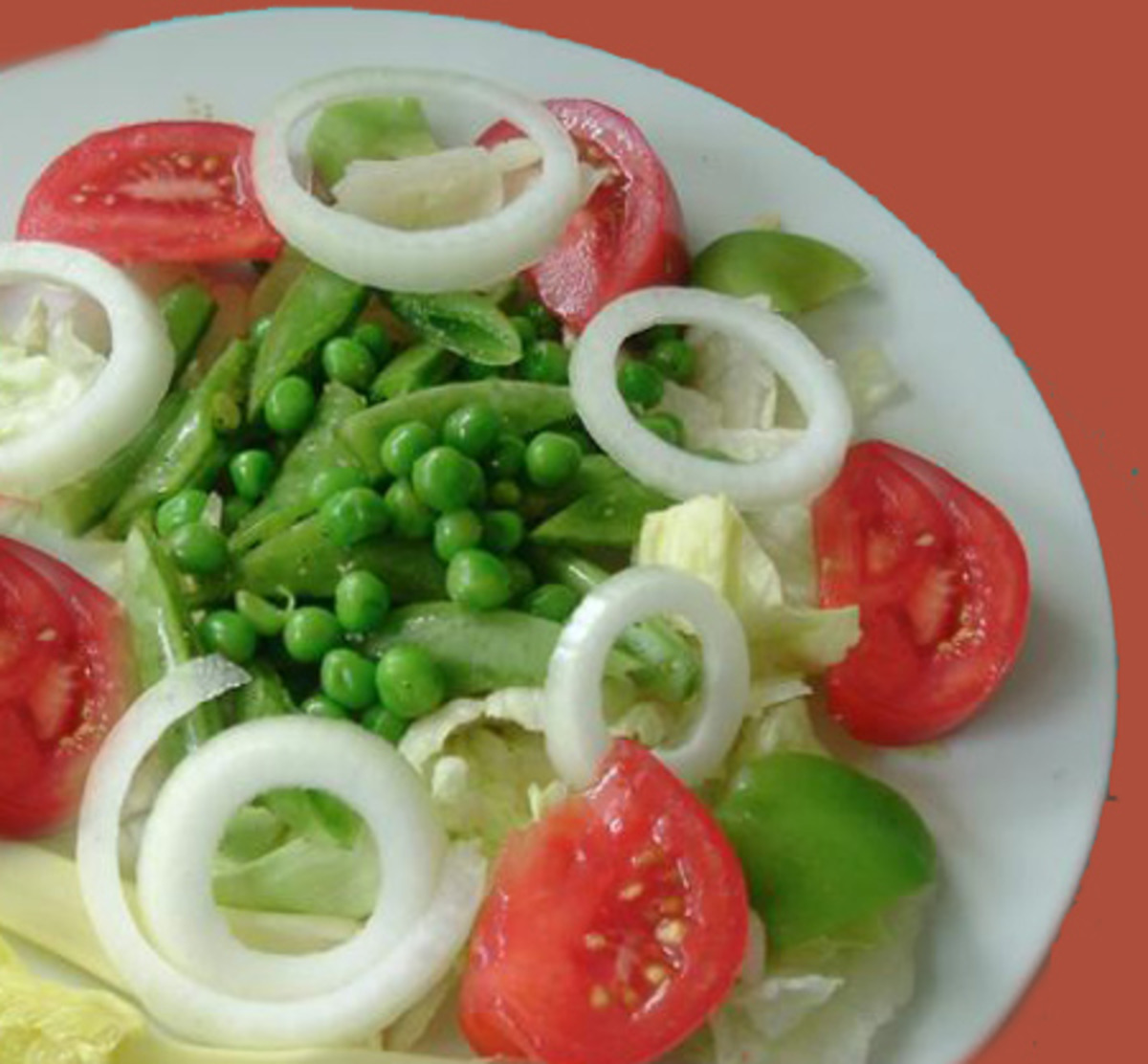 Fresh Green Peas and Sugar Snap Peas in Sesame Dressing