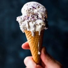 Blueberry Crumble Ice Cream
