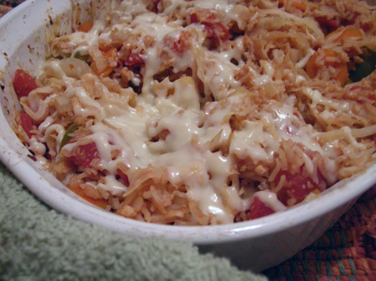 Fat-Free Cabbage-Rice Casserole