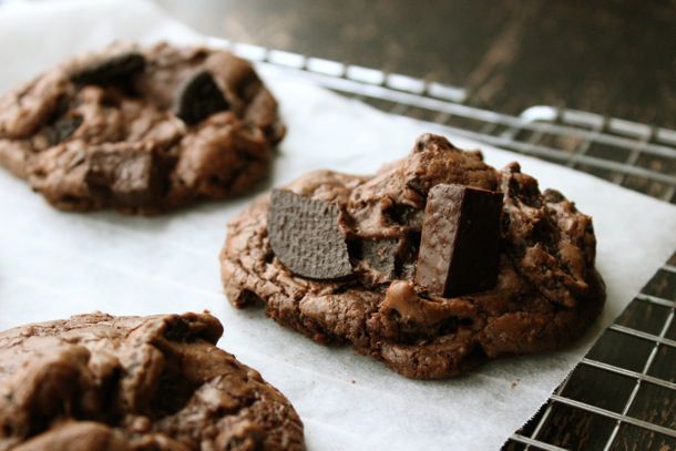 Double Dark Chocolate Cookies Recipe