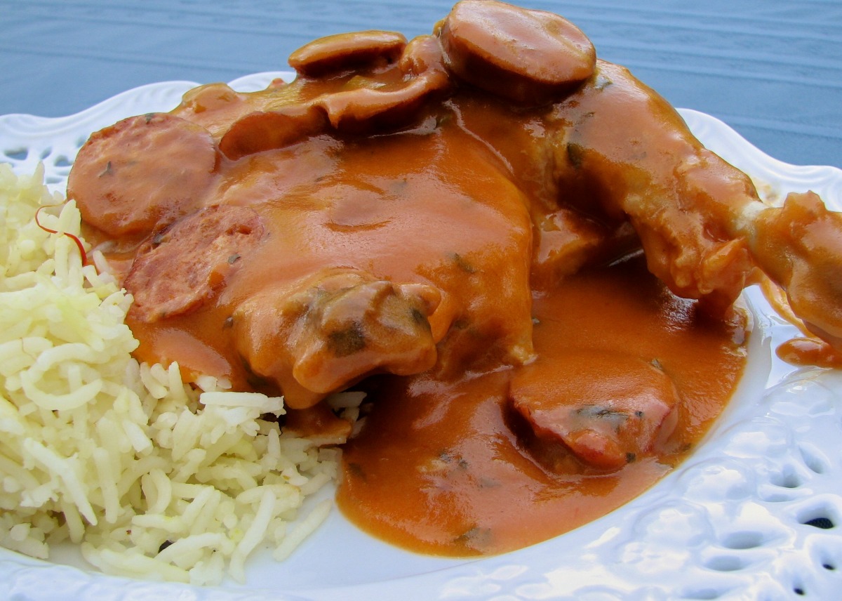 Wild Duck and Andouille Sauce Piquant