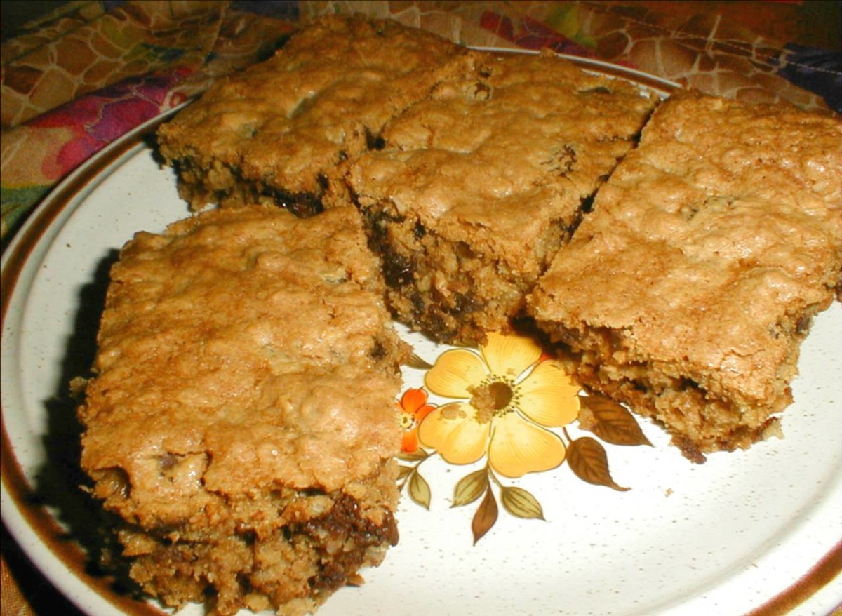 Oatmeal Raisin Chocolate Chip Bars
