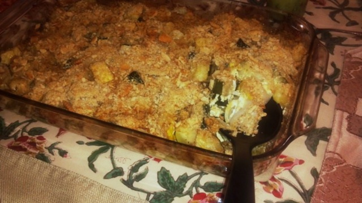 Zucchini and Yellow Squash Casserole