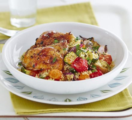 5-a-day Couscous with Chicken Thighs